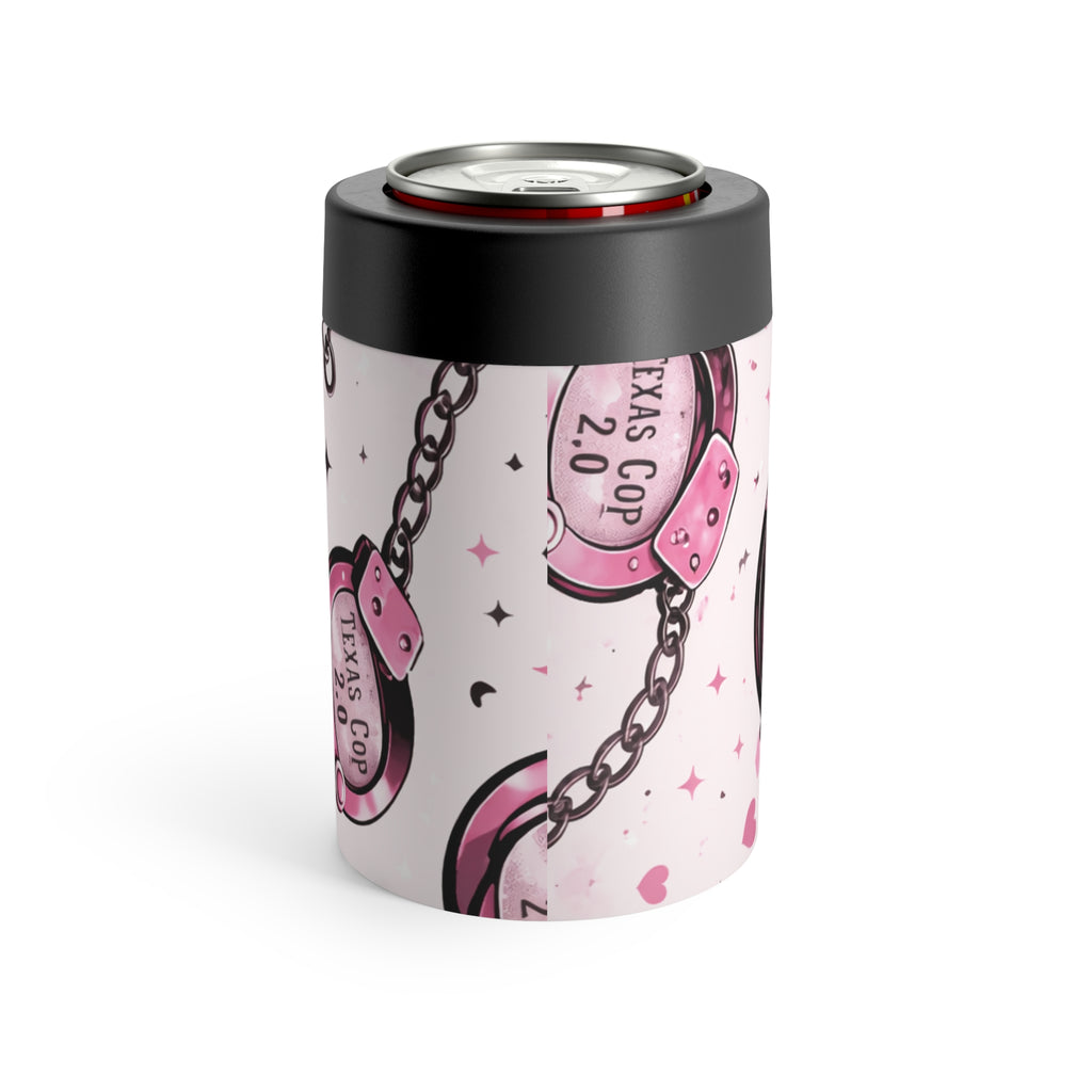 Pink Handcuffs Can Cooler – "Kiss Cop 2.0" Slim Can Holder
