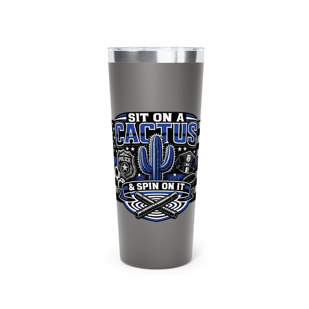 Thin Blue Line Police Memorial 22oz Insulated Tumbler