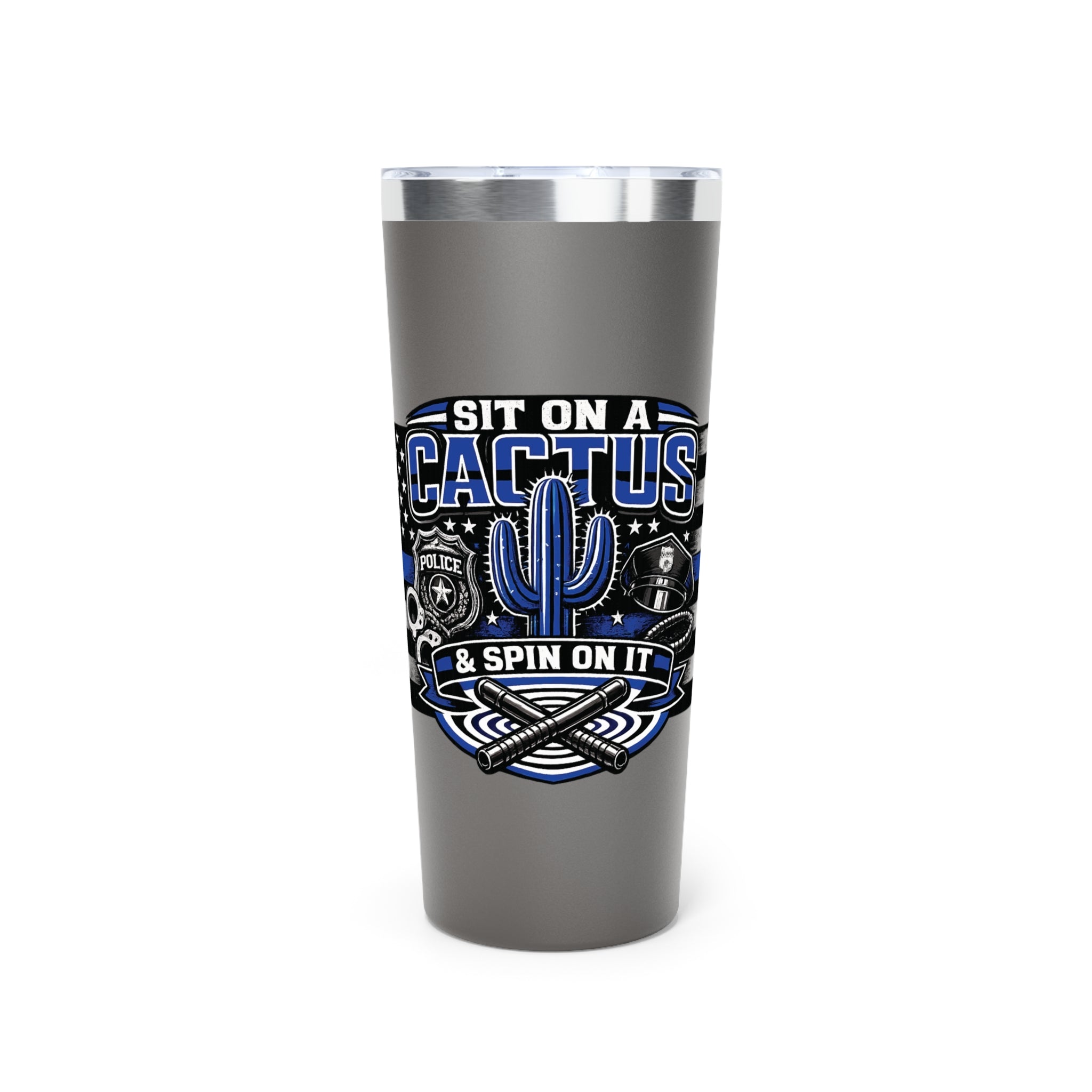 Thin Blue Line Police Memorial 22oz Insulated Tumbler