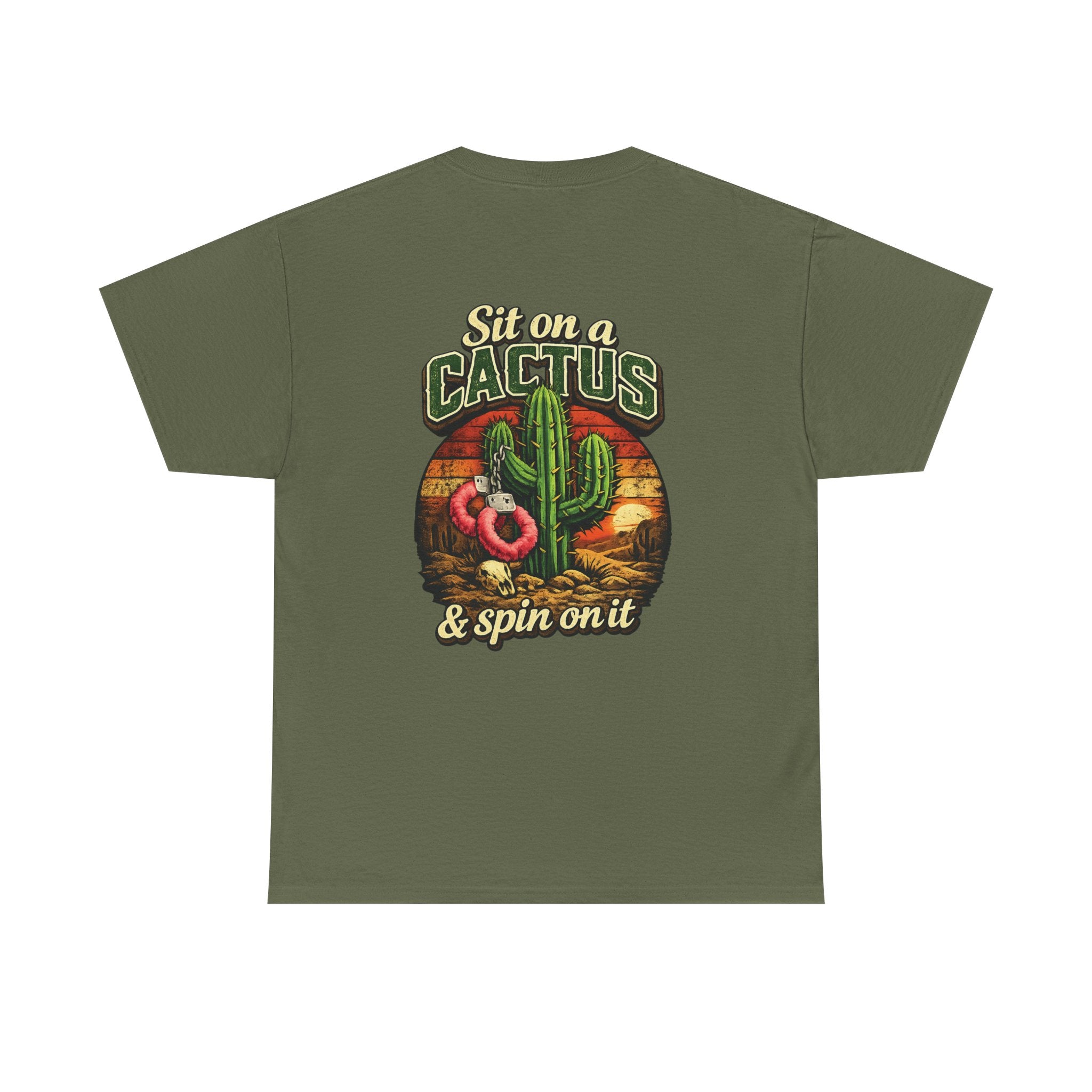 EXTENDED SIZES- Sit on a Cactus Vintage Graphic Tee — Humorous Desert T-Shirt