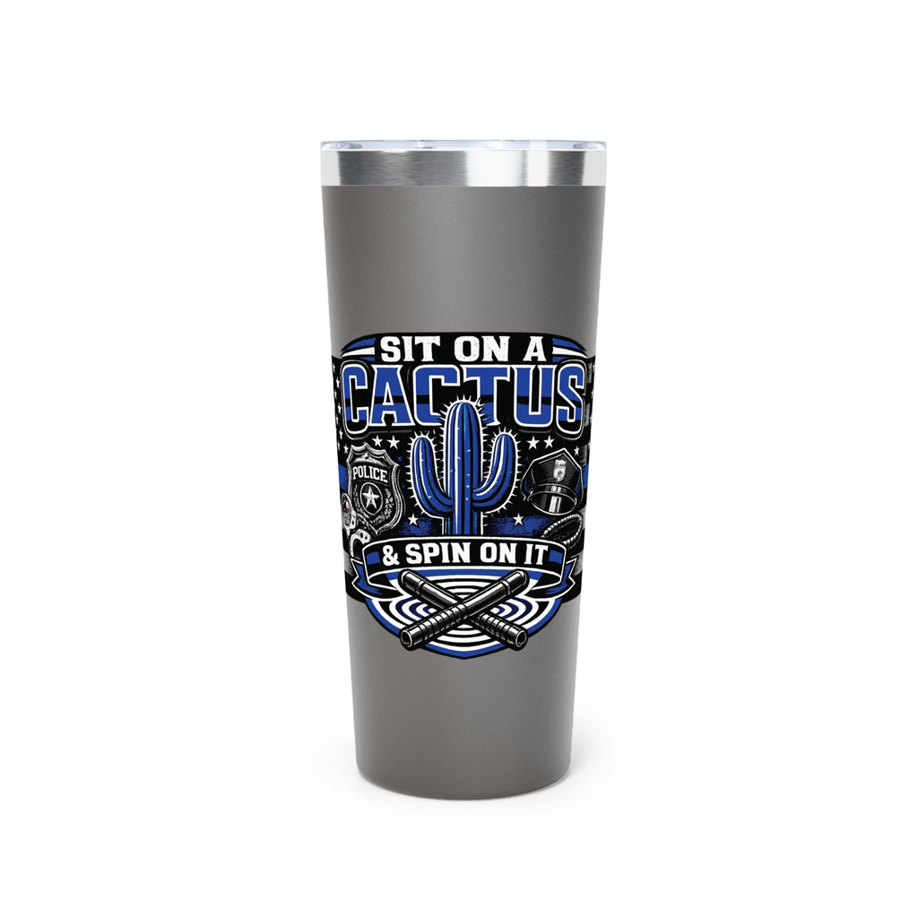 Thin Blue Line Police Memorial 22oz Insulated Tumbler
