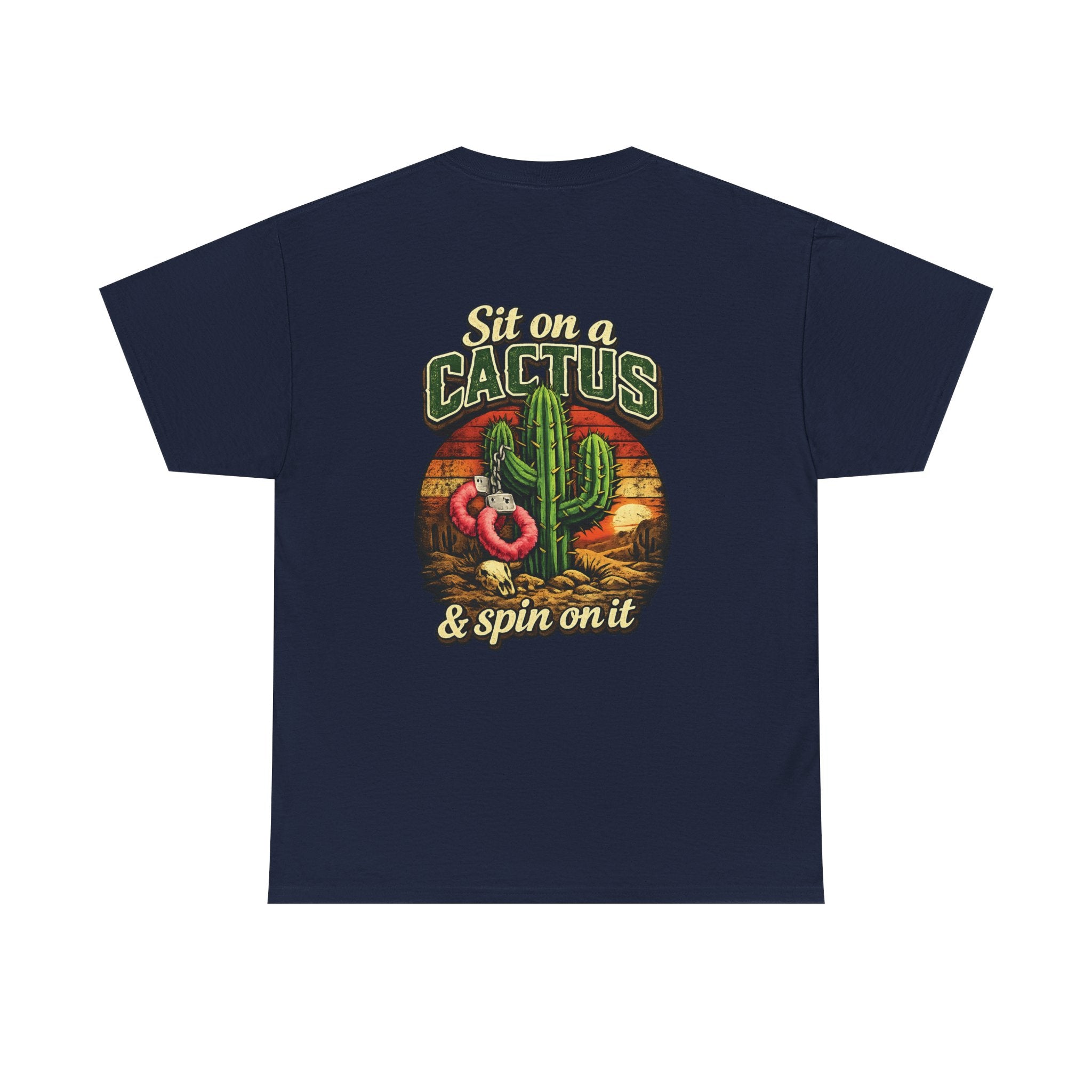 EXTENDED SIZES- Sit on a Cactus Vintage Graphic Tee — Humorous Desert T-Shirt
