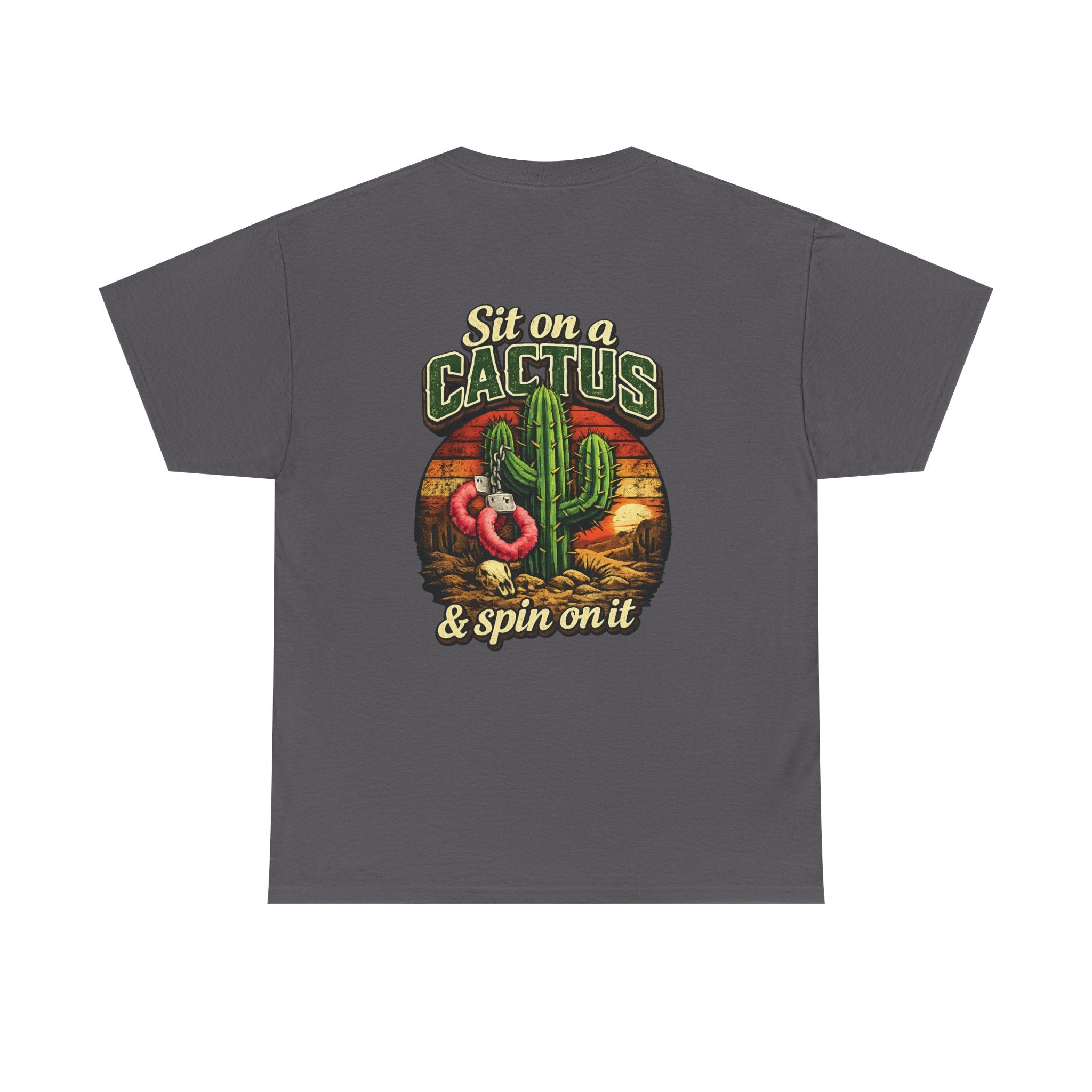 EXTENDED SIZES- Sit on a Cactus Vintage Graphic Tee — Humorous Desert T-Shirt