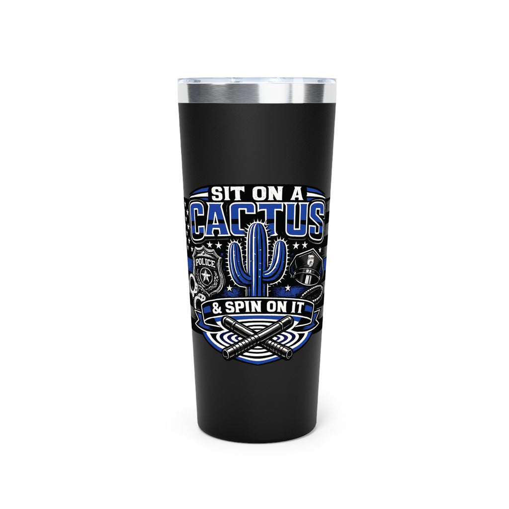 Thin Blue Line Police Memorial 22oz Insulated Tumbler