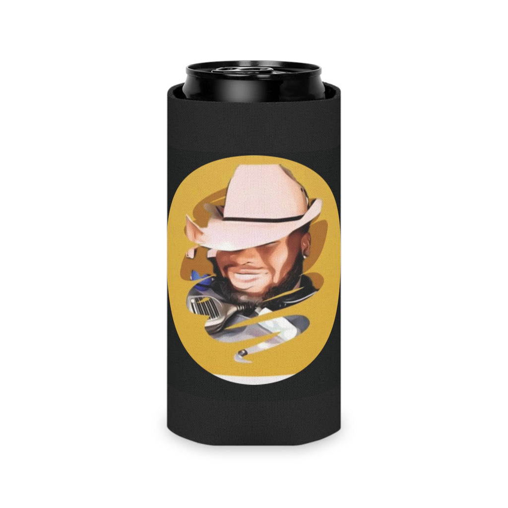 Can Cooler — Cowboy Portrait Koozie (Texas Rodeo Style)