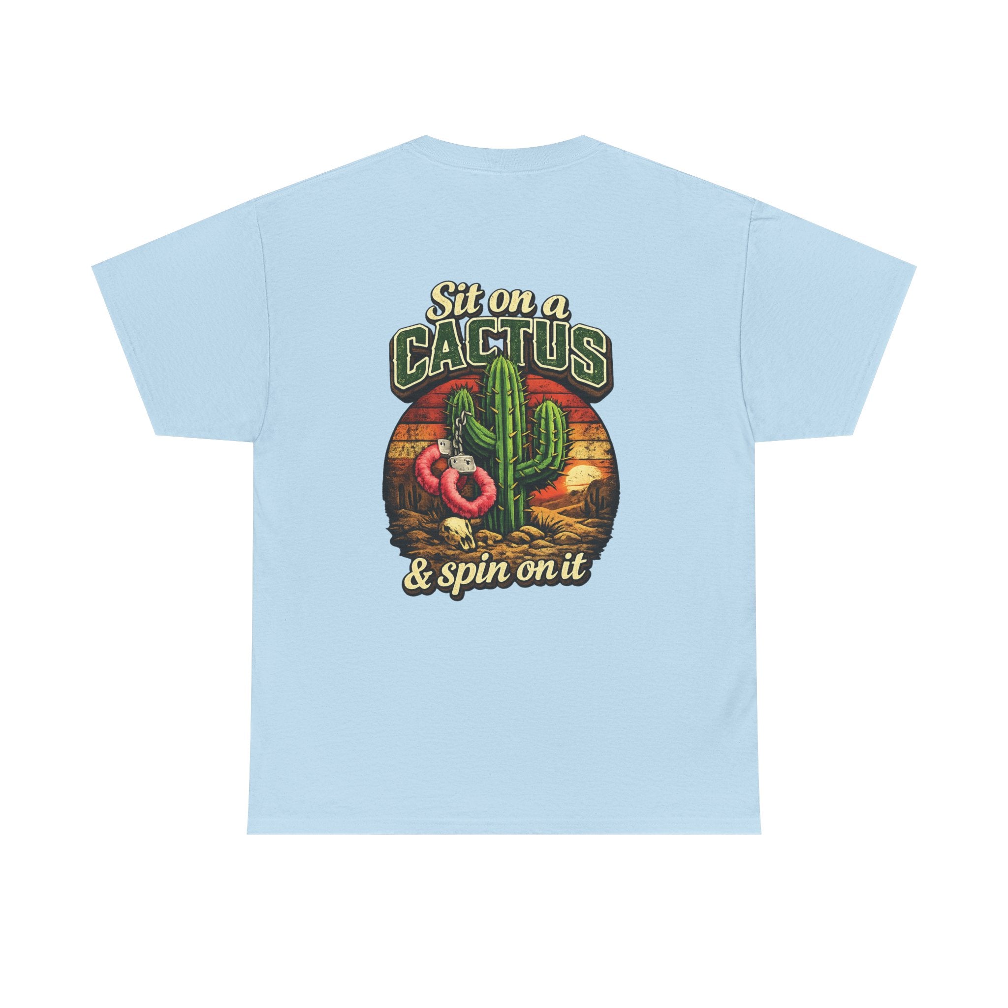 EXTENDED SIZES- Sit on a Cactus Vintage Graphic Tee — Humorous Desert T-Shirt