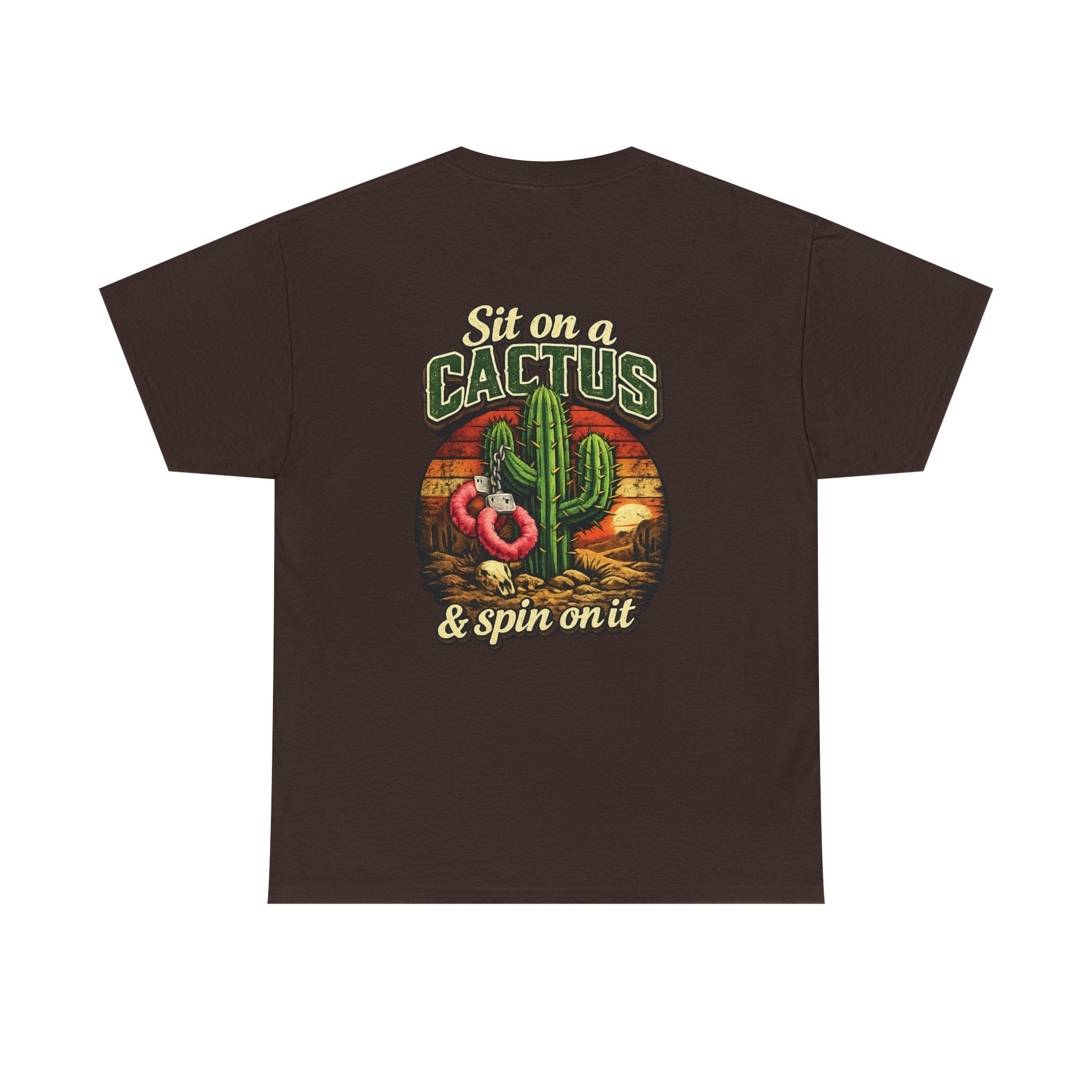 EXTENDED SIZES- Sit on a Cactus Vintage Graphic Tee — Humorous Desert T-Shirt
