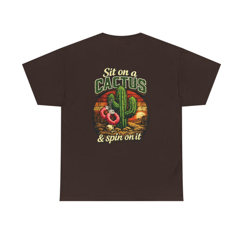 EXTENDED SIZES- Sit on a Cactus Vintage Graphic Tee — Humorous Desert T-Shirt