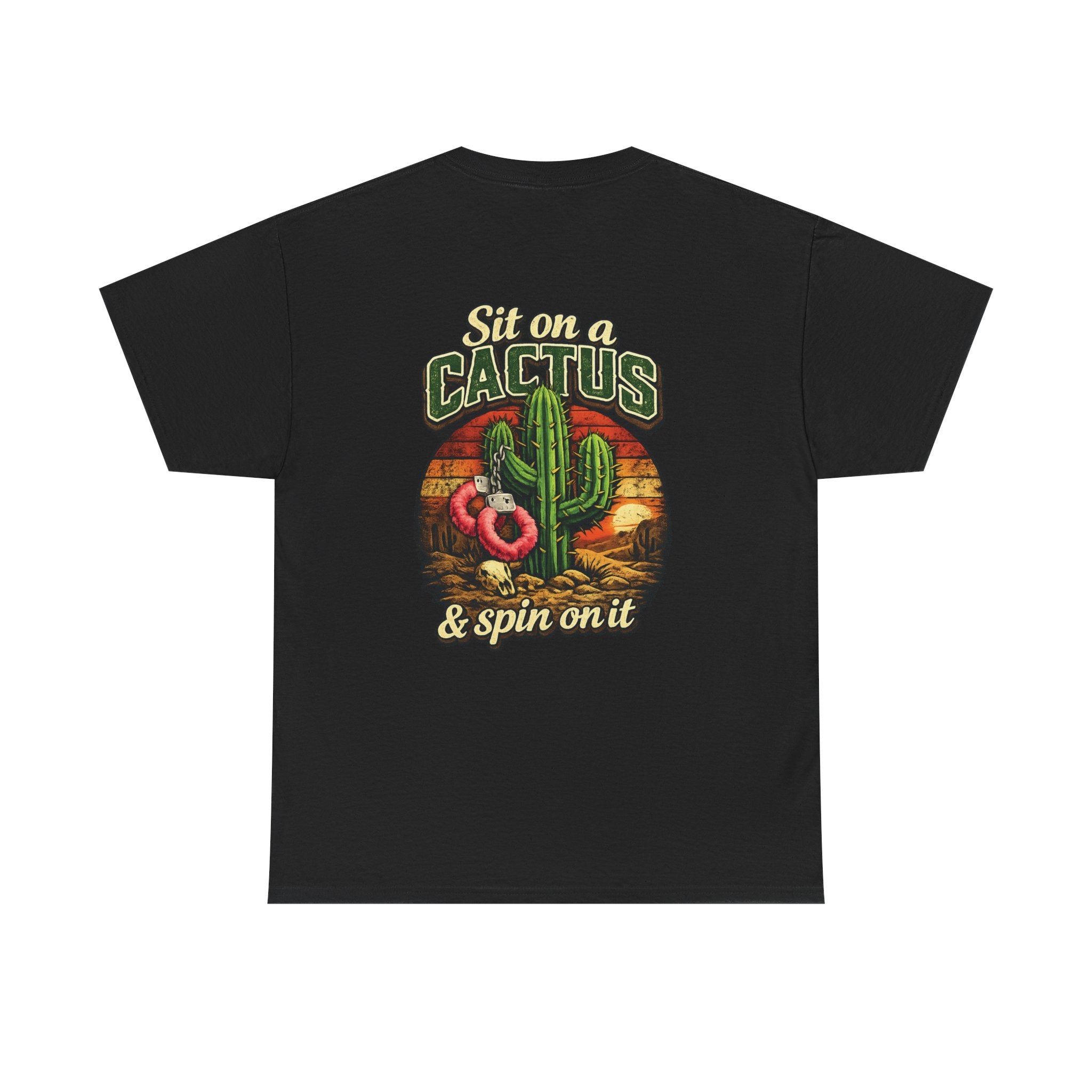 EXTENDED SIZES- Sit on a Cactus Vintage Graphic Tee — Humorous Desert T-Shirt